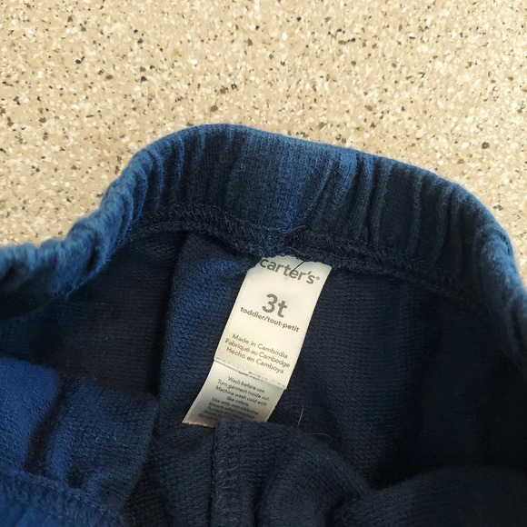 Carter's 3T sport sweatpants joggers neon bright stripe stretchy - Picture 3 of 6